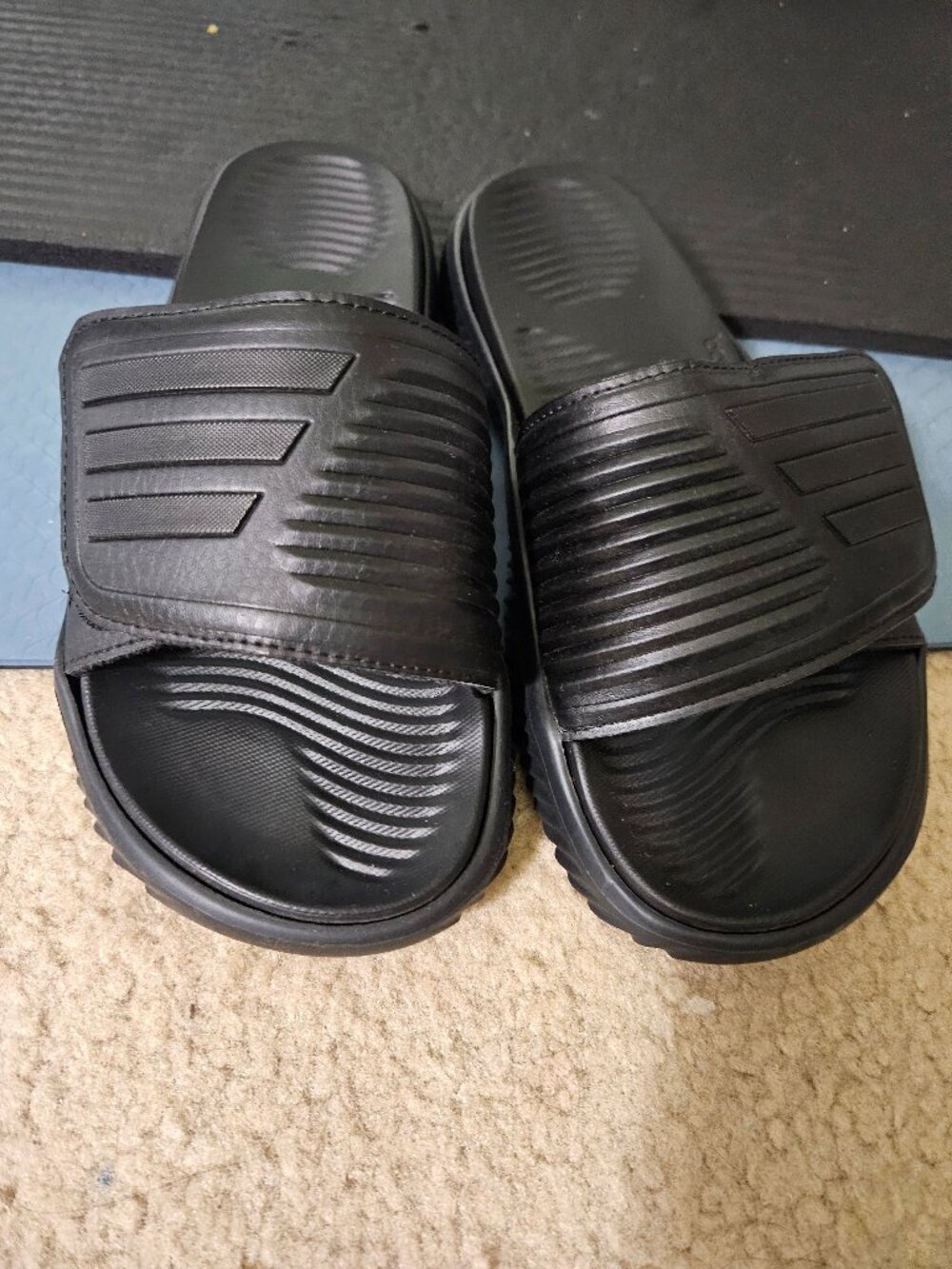 Black Adidas Slides